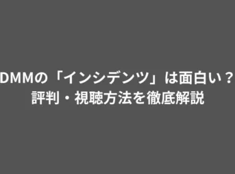 DMMの「インシデンツ」は面白い?評判・視聴方法を徹底解説