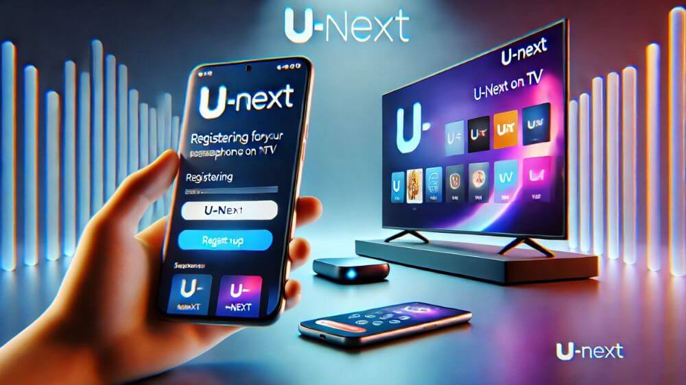 U-NEXTをスマホで登録してテレビで見る方法