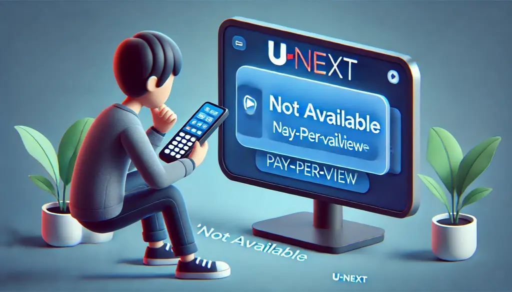 U-NEXT ペイパービュー購入できない作品の条件