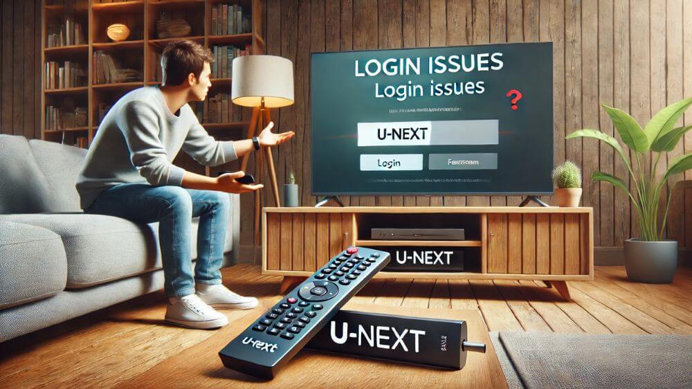 U-NEXT テレビのログインができない場合の対処法