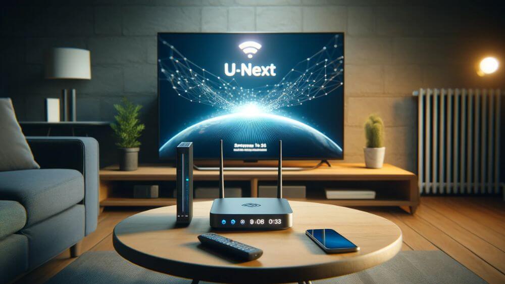 U-NEXT テレビ接続に必要なネット環境の設定