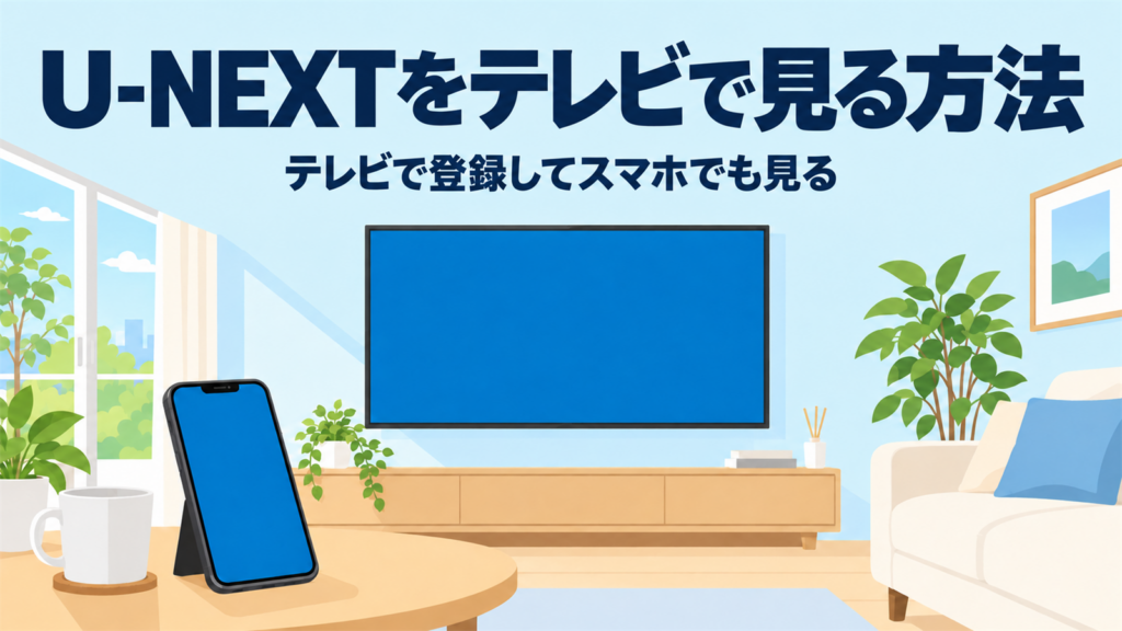 U-NEXTをテレビで見る方法