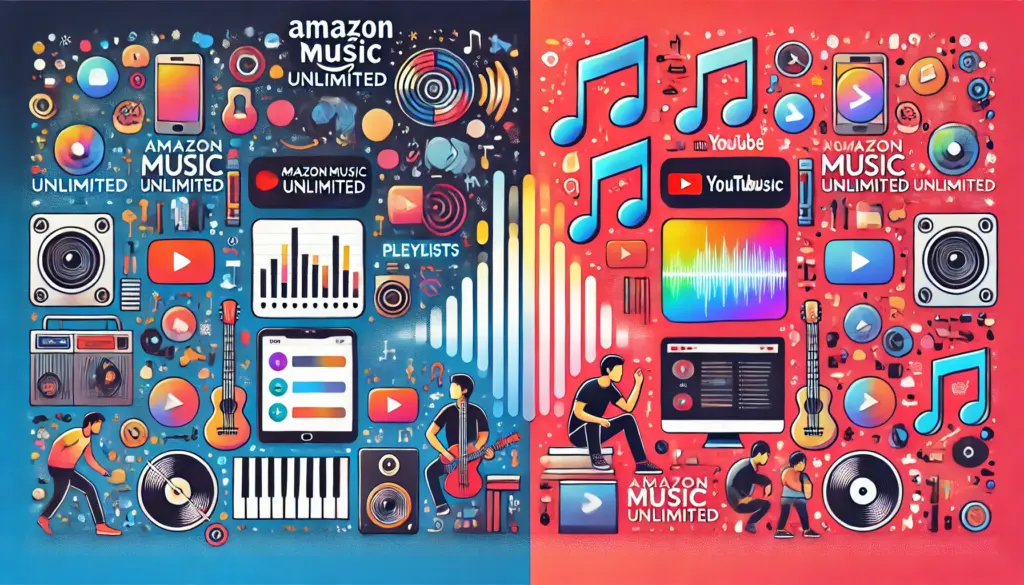 amazon music unlimited youtube music 比較