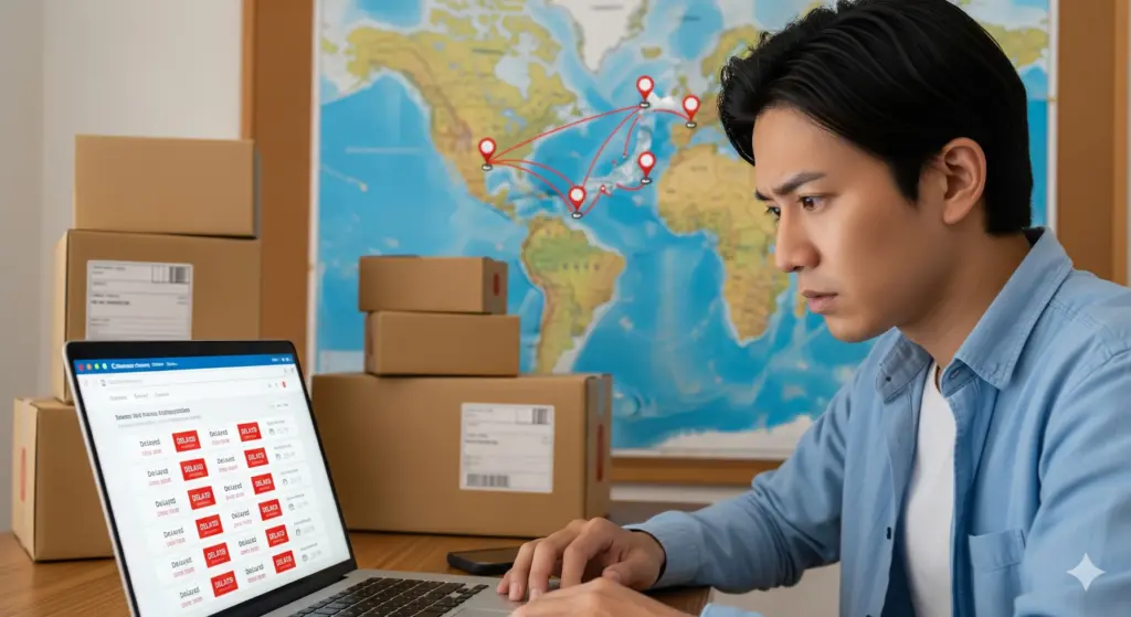 amazonの税関での遅れが発生する原因とは？