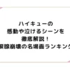 ハイキューの感動や泣けるシーンを徹底解説！涙腺崩壊の名場面ランキング