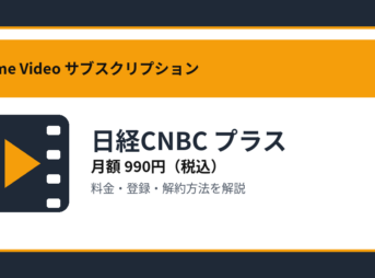 日経CNBC プラスの月額990円と登録・解約方法を解説するアイキャッチ画像
