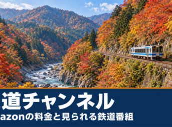 鉄道チャンネルのAmazonの料金と見られる鉄道番組