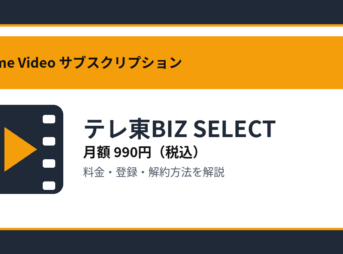 テレ東BIZ SELECTの月額990円と登録・解約方法を解説するアイキャッチ画像